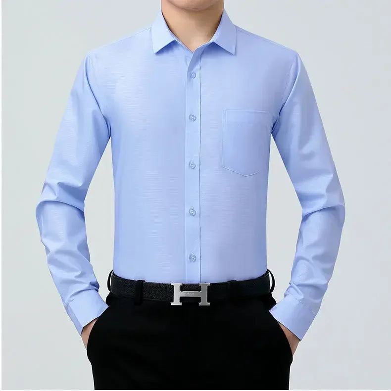100% Silk Shirts for Men 2023 Spring Men Shirt Long Sleeve Men Clothing Casual Business Man Shirt Tops Camisa Masculina