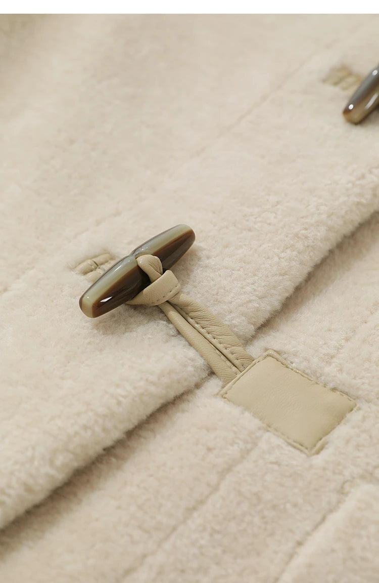 Amii Women's Coat 2025 Winter New Loose Long Half-high Collar Long Sleeves Coat Women Straight Elegant Warm Outerwear 12554010