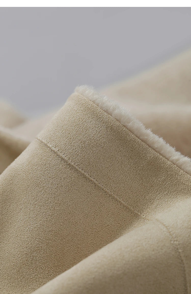 Amii Women's Coat 2025 Winter New Loose Long Half-high Collar Long Sleeves Coat Women Straight Elegant Warm Outerwear 12554010