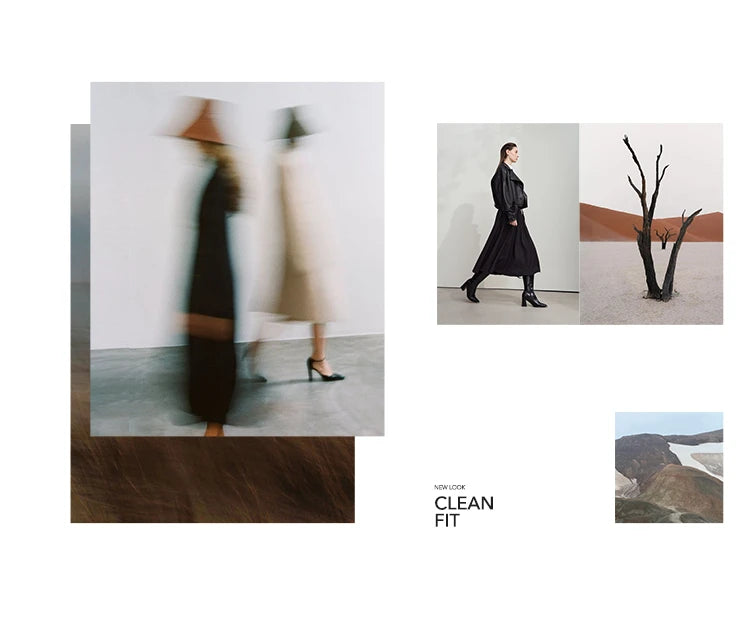 Amii Women's Coat 2025 Winter New Loose Long Half-high Collar Long Sleeves Coat Women Straight Elegant Warm Outerwear 12554010