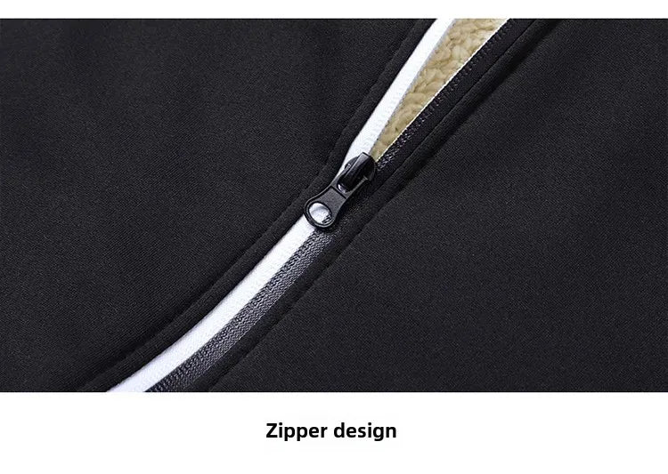 2024 Autumn/Winter New Thickened Sheep Velvet Jacket Hooded Casual Cardigan European Style Loose Fit S-3X Pelage Extérieur