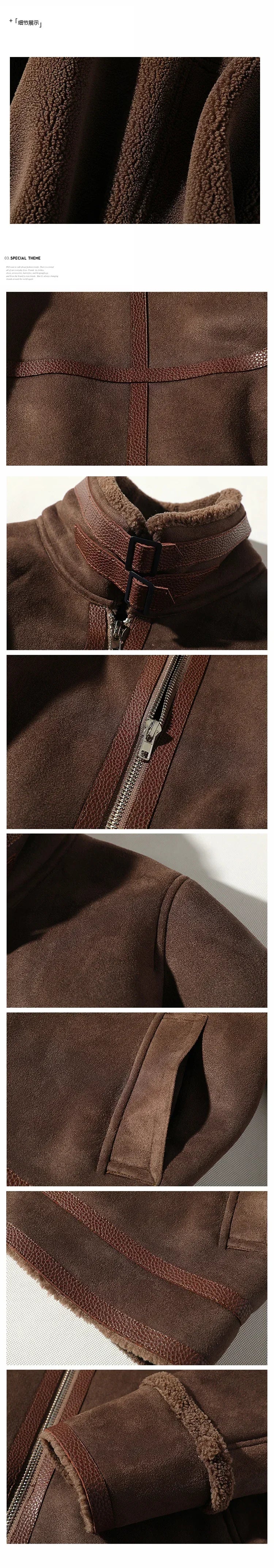 2025 Autumn Winter Men's Leather Jacket High-end Brand Plus Velvet Thickening Street Fashion Large Size Khaki Man PU Coats 5XL