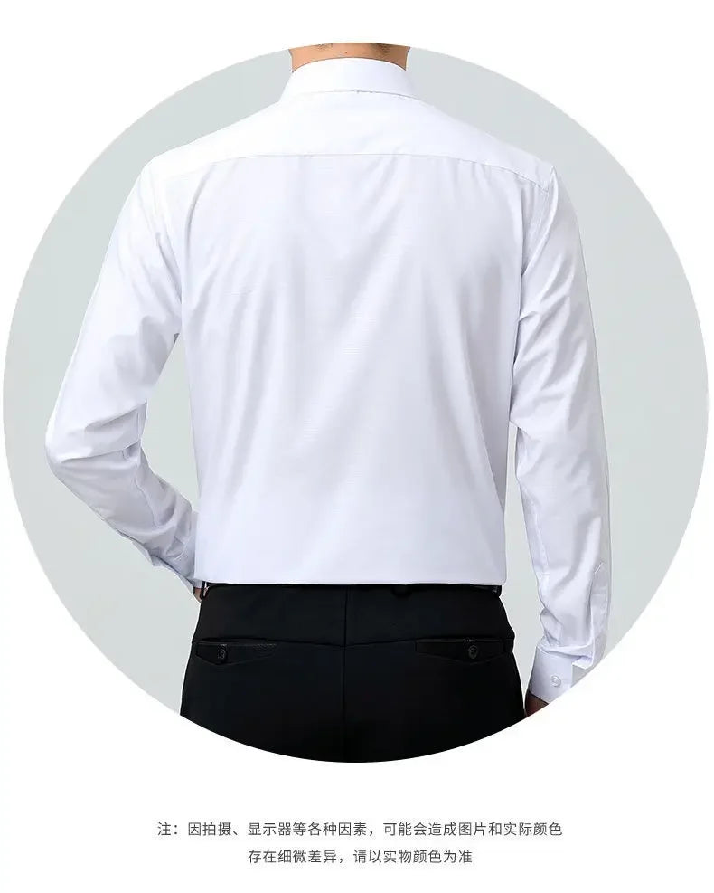 100% Silk Shirts for Men 2023 Spring Men Shirt Long Sleeve Men Clothing Casual Business Man Shirt Tops Camisa Masculina