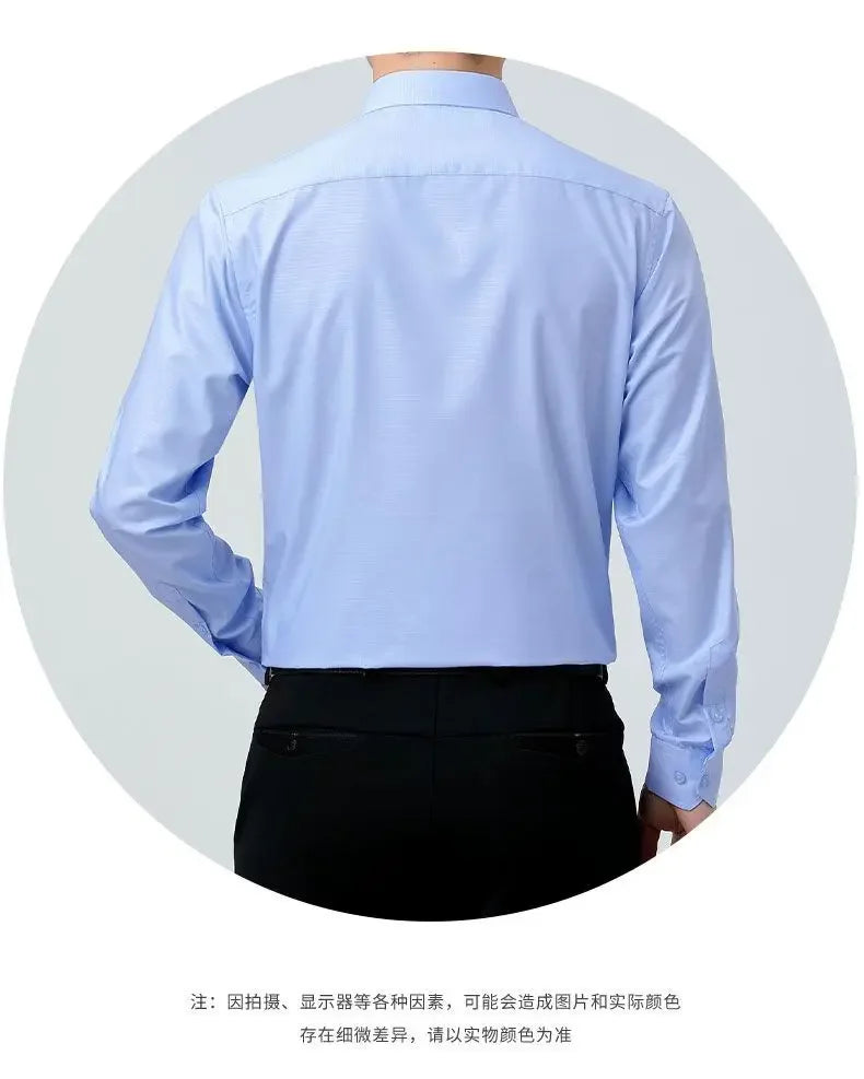 100% Silk Shirts for Men 2023 Spring Men Shirt Long Sleeve Men Clothing Casual Business Man Shirt Tops Camisa Masculina