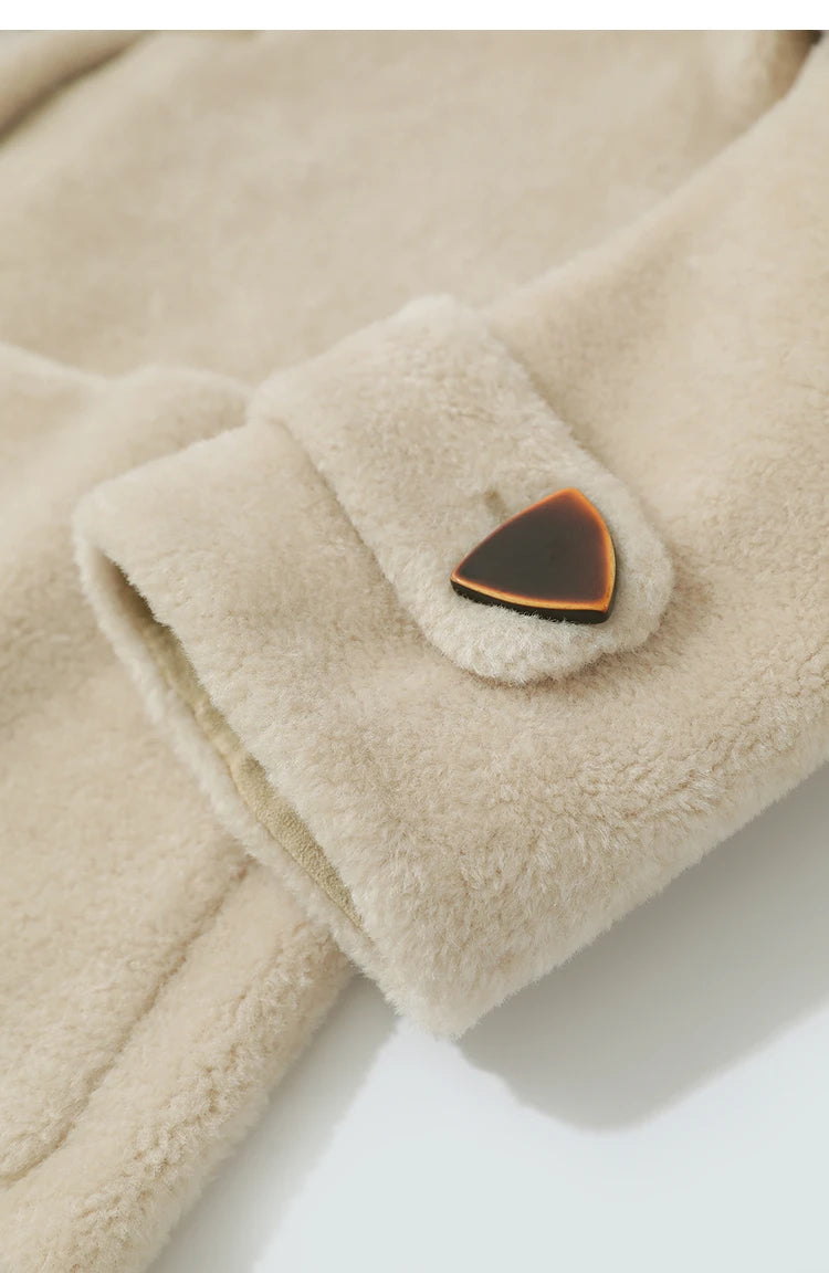 Amii Women's Coat 2025 Winter New Loose Long Half-high Collar Long Sleeves Coat Women Straight Elegant Warm Outerwear 12554010