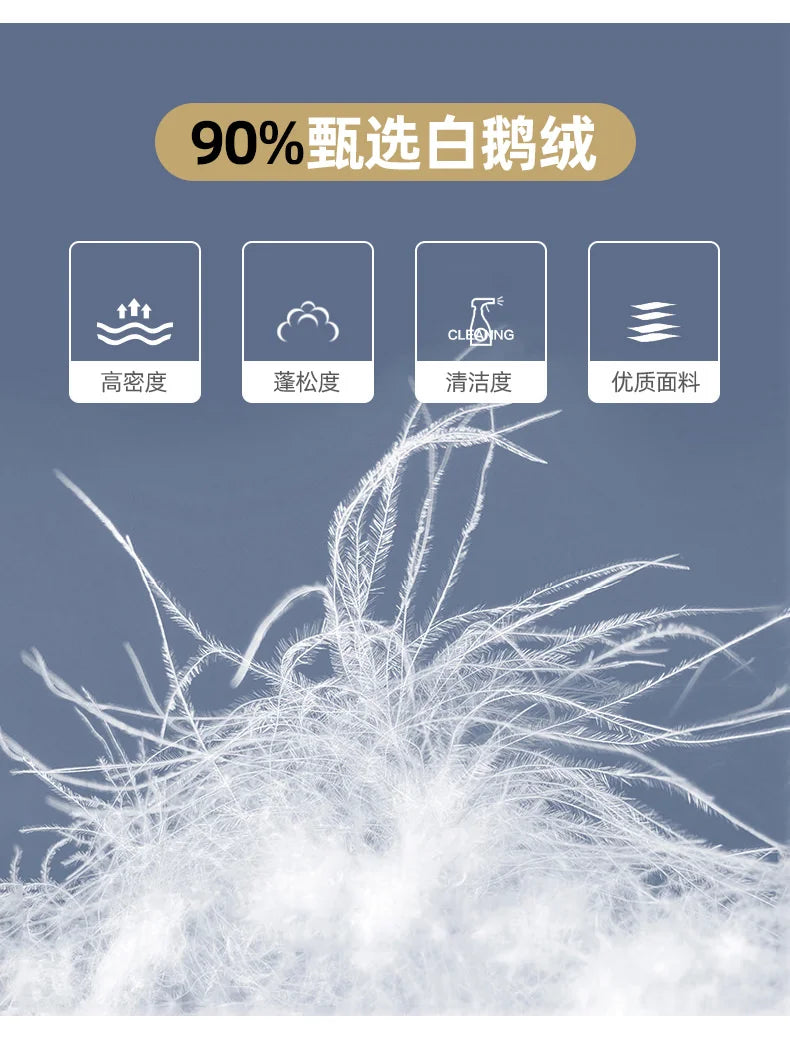 2024 Winter New Men's Medium to Long Leather Goose Down Jacket Thickened Warm and Cold Resistant Goose Down Content 90% Large