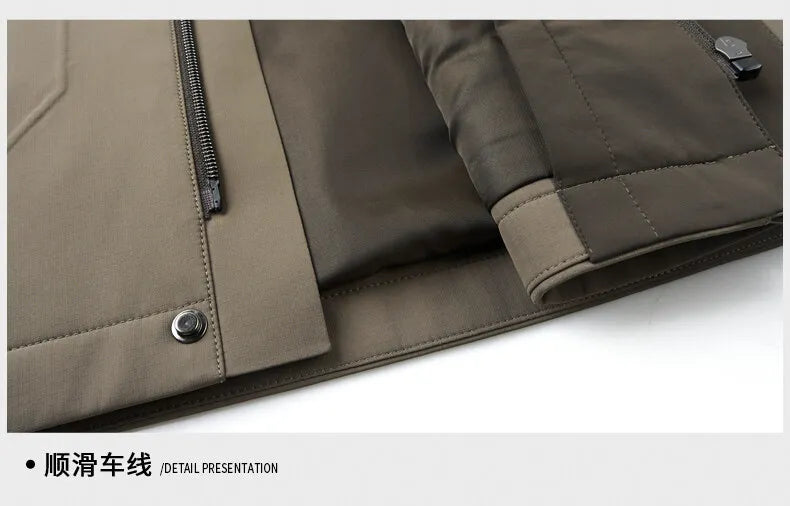 High Quality Men's Hooded Duck Down Jackets Winter Business Casual Windproof Warm Puffer Coat Outwear Thicken Top Parka Clothing