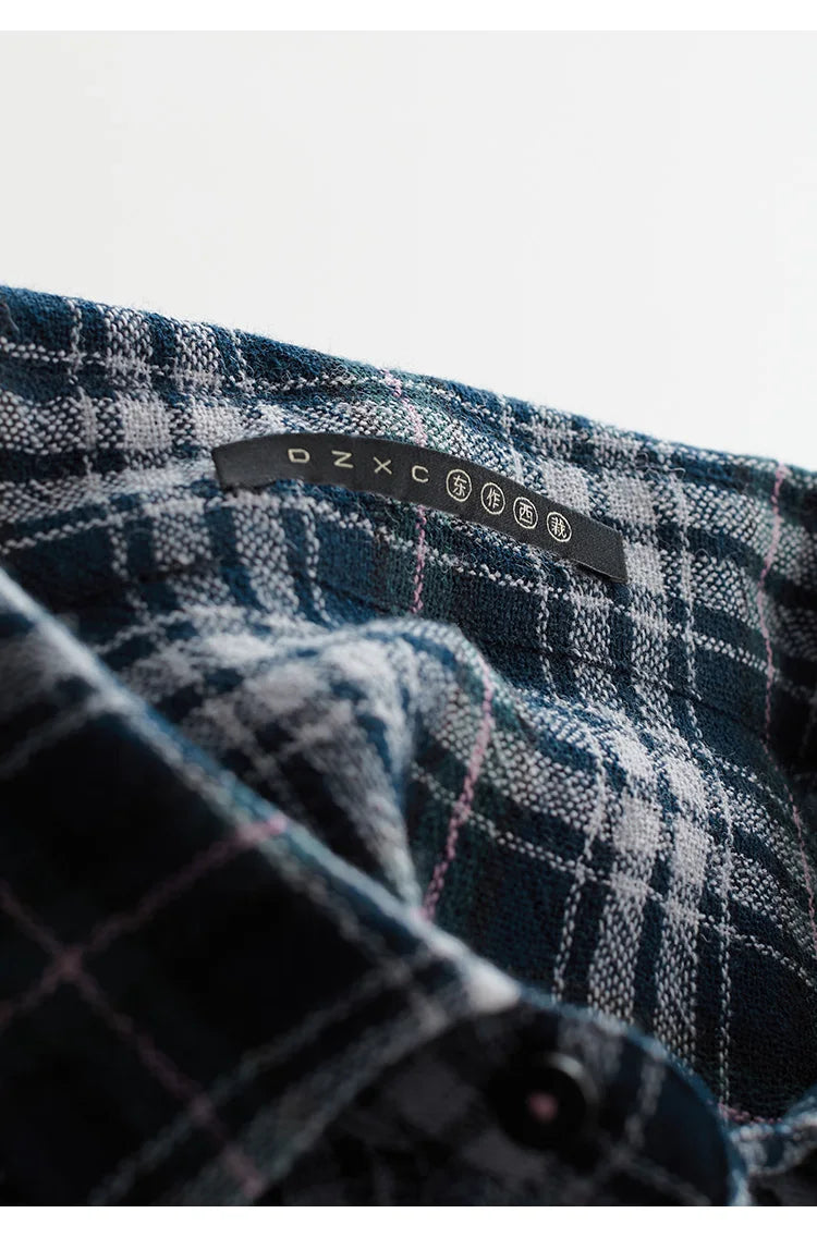 High-Quality Custom-Made Fabrics, Very Limited Quantity ~ Women's Classic Plaid Long-Sleeve Shirt, Casual Slimming Loose Top, New Autumn 2025 Model