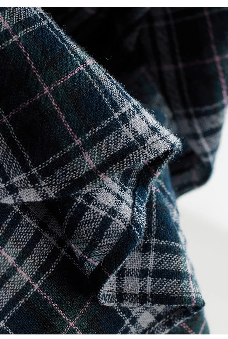 High-Quality Custom-Made Fabrics, Very Limited Quantity ~ Women's Classic Plaid Long-Sleeve Shirt, Casual Slimming Loose Top, New Autumn 2025 Model