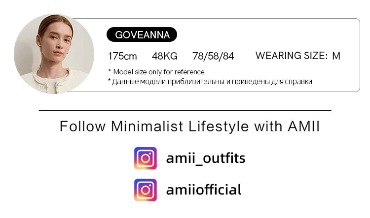 Amii Women's Coat 2025 Winter New Loose Long Half-high Collar Long Sleeves Coat Women Straight Elegant Warm Outerwear 12554010