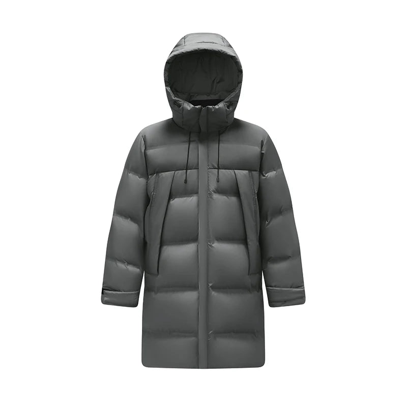 Semir Down Jacket Men Long Hooded Loose Simple Versatile 2025 Winter Man Clothes Winter Outerwear