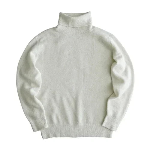Sauce Zhan Mens Sweater Pullover Sheep Wool Sweaters for Men Tertlenneck Knitted Sweater Men  Autumn and Winter Coat