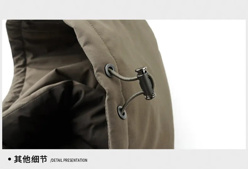 High Quality Men's Hooded Duck Down Jackets Winter Business Casual Windproof Warm Puffer Coat Outwear Thicken Top Parka Clothing