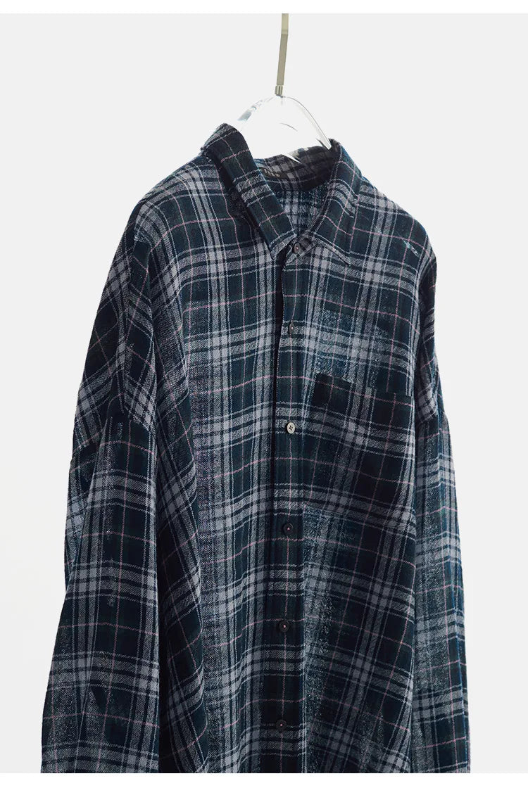 High-Quality Custom-Made Fabrics, Very Limited Quantity ~ Women's Classic Plaid Long-Sleeve Shirt, Casual Slimming Loose Top, New Autumn 2025 Model