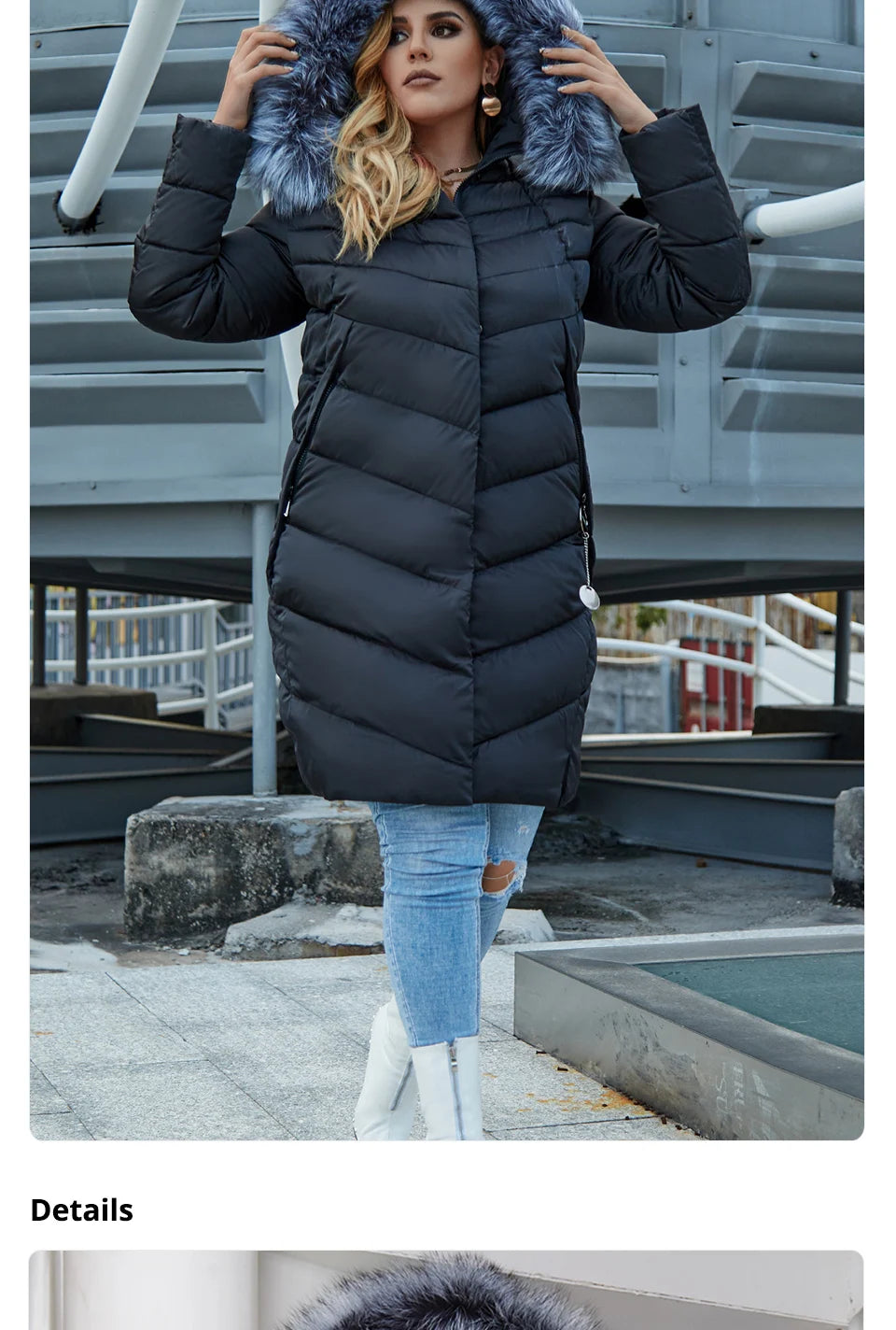 Astrid 2022 Winter New Plus size down jacket women with a fur collar loose clothing outerwear quality women winter coat FR-2160
