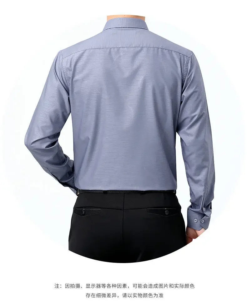 100% Silk Shirts for Men 2023 Spring Men Shirt Long Sleeve Men Clothing Casual Business Man Shirt Tops Camisa Masculina